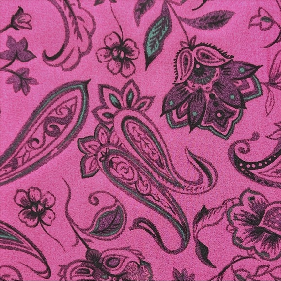 Torrid Purple Paisley Top Size 12 Large (0) Abbey Georgette Cage Back Blouse LNC - Picture 2 of 10